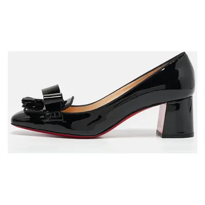 Christian Louboutin Black Patent Leather Carmela Pumps Size 40.5