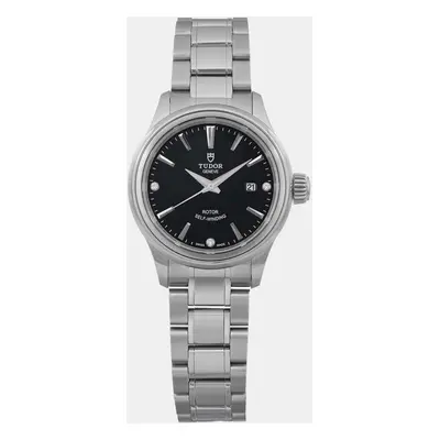 Tudor Black Diamond Stainless Steel Style Automatic Women's Wristwatch mm