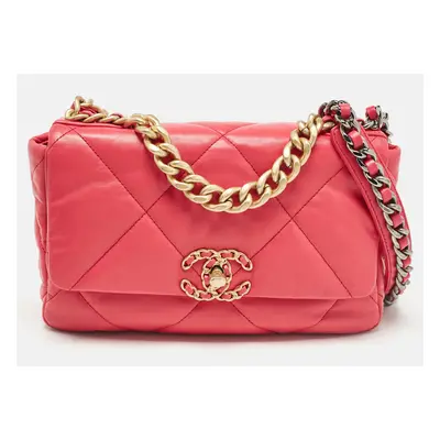 Chanel Pink Quilted Leather Small Flap Bag