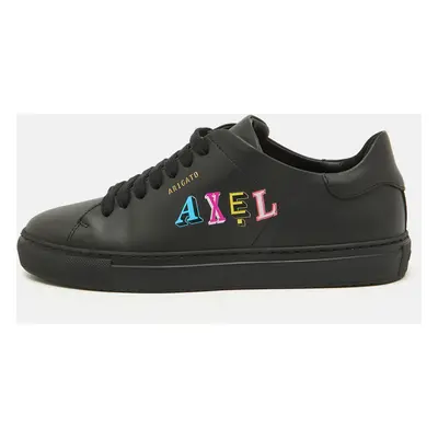 Axel Arigato Black Leather Logo Low Top Sneakers Size