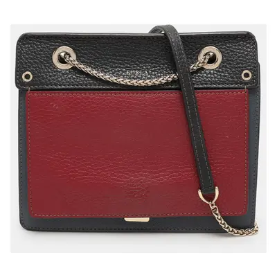 Furla Tricolor Leather Like Crossbody Bag