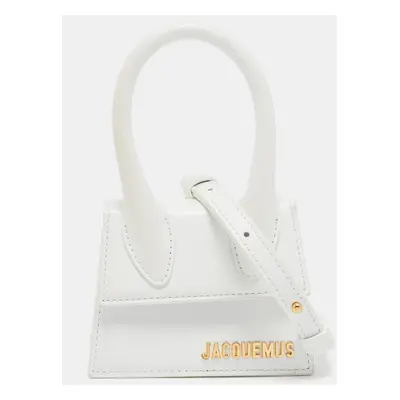 Jacquemus White Leather Le Chiquito Mini Bag