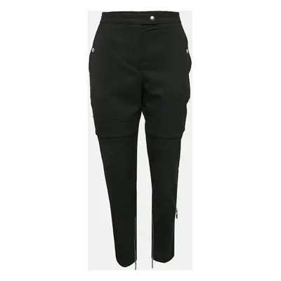 Louis Vuitton Black Wool Zip Detail Trousers