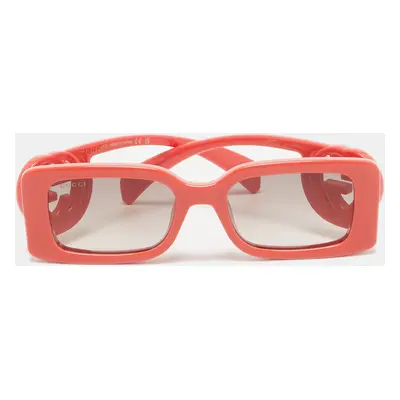 Gucci Coral Orange Gradient GG1325SInterlocking G Rectangular Sunglasses