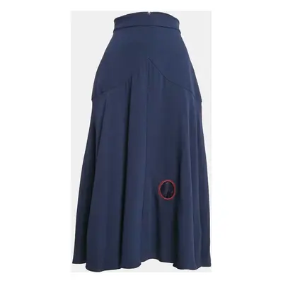 Roksanda Ilincic Blue Silk Flared Midi Skirt