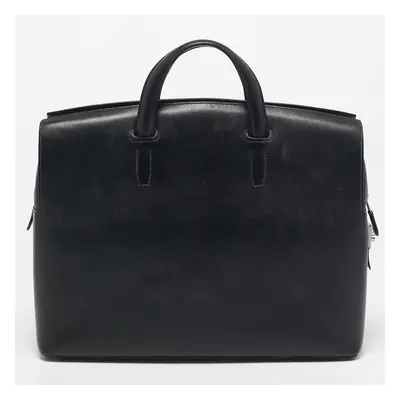 Hermes Noir Evergrain Leather Cityhall Briefcase