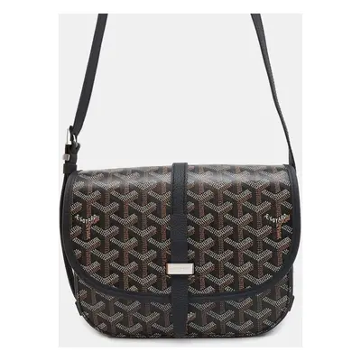 Goyard Black PVC/Leather Belvedere PM Shoulder Bag