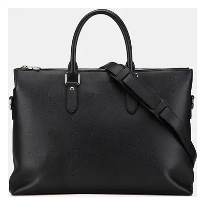 Louis Vuitton Black Taiga Anton Soft Briefcase