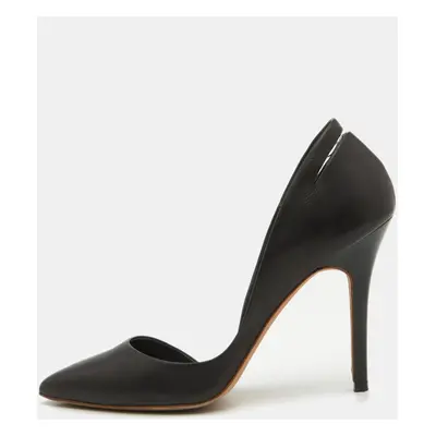 McQ by Alexander McQueen Black Leather Lex D'orsay Pumps Size