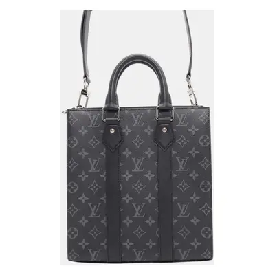 Louis Vuitton Noir Monogram Eclipse Sac Plat Bag