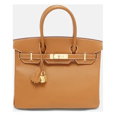 Hermès Gold Epsom Leather Gold Finish Birkin Bag