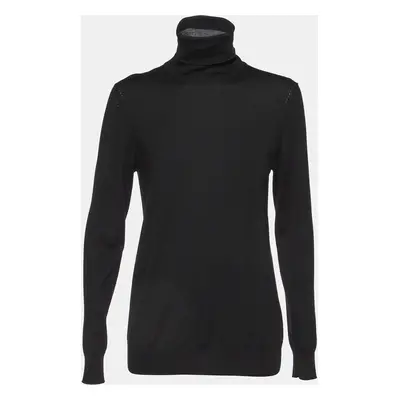 Loro Piana Black Cashmere Turtle Neck Sweater