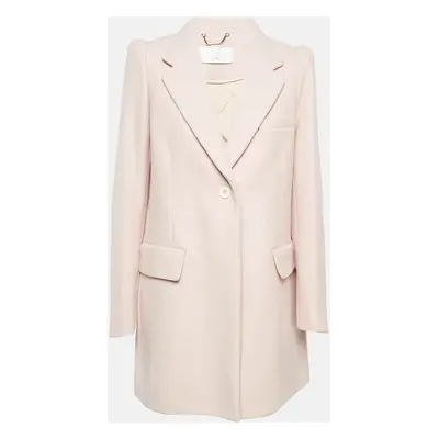 Chloe Pink Wool Felt Mid-Length Coat