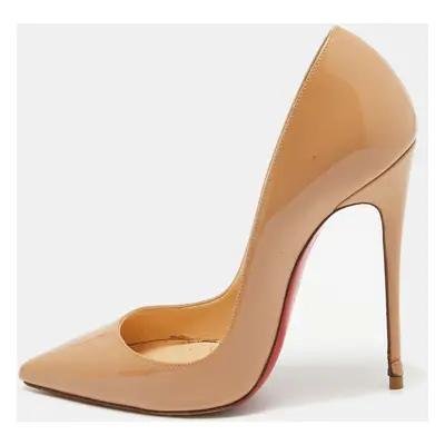 Christian Louboutin Beige Patent So Kate Pumps Size