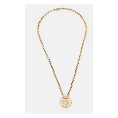 Chopard Happy Diamonds 18k Yellow Gold Pendant Necklace