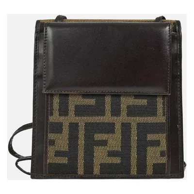 Fendi Brown Zucca Canvas Wallet