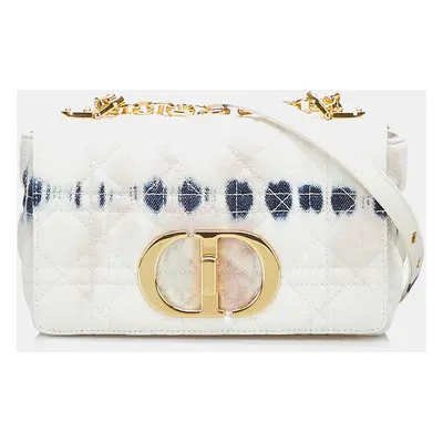 Dior White Small Tie Dye Denim Caro