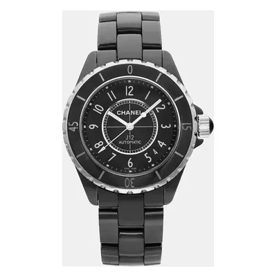 Chanel Black Ceramic Steel J12 H0685 Automatic Women's Wristwatch