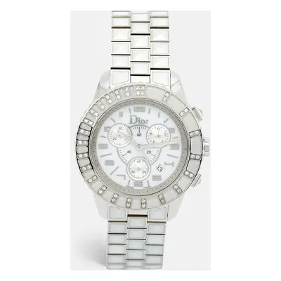 Dior White Stainless Steel Diamond Christal CD114311M001 Women's Wristwatch