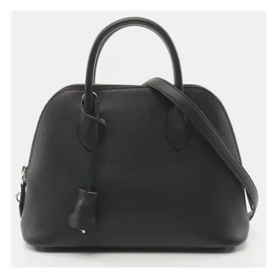 Hermes Black Leather Bolide Handbag