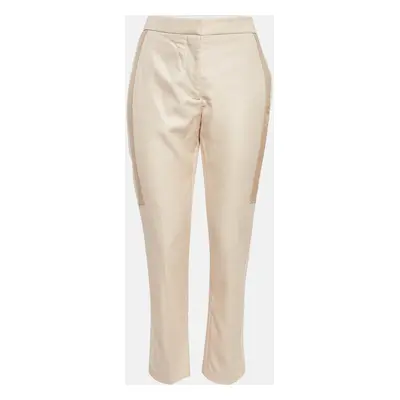 Burberry Beige Wool Blend Trousers