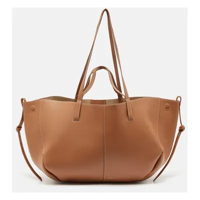 Polène Brown Leather Cyme Hobo