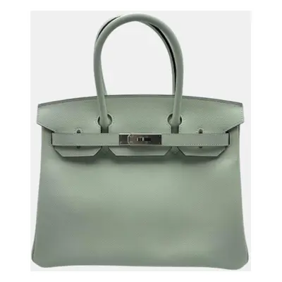 Hermes Vert Fizz Veau Epsom Leather Birkin Bag