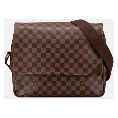 Louis Vuitton Brown Damier Ebene Shelton MM