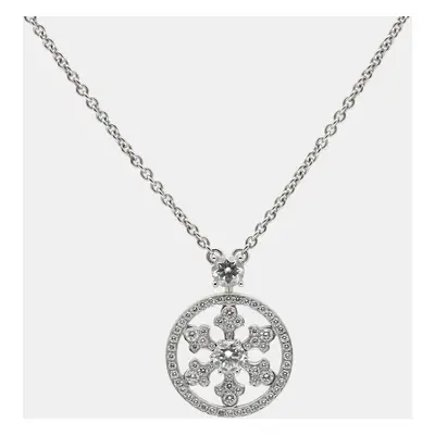 Graff Snowflakes Diamond 18k White Gold Pendant Necklace