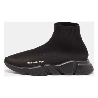 Balenciaga Black Knit Fabric Speed 2.0 High Top Sneakers Size