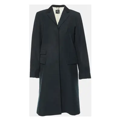 Alexander McQueen Black Wool Single Breasted Coat