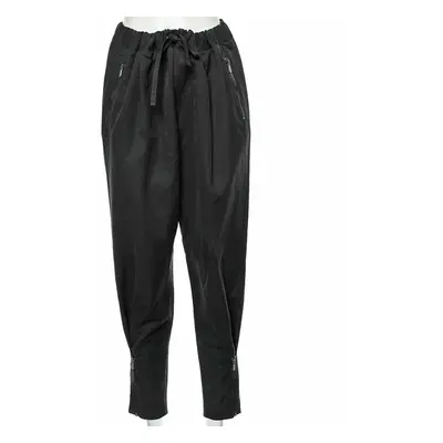 Bottega Veneta Black Cotton Zip Detail Trousers