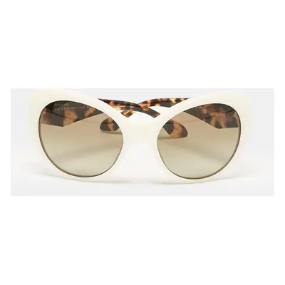 Prada Tortoise Brown/White SPR26Q Crystals Cat Eye Sunglasses