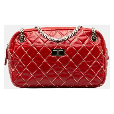 Chanel Red Medium Quilted Reissue Camera Bag