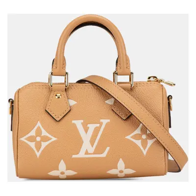 Louis Vuitton Beige Monogram Empreinte Nano Speedy