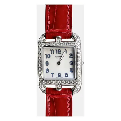 Hermes Steel Large Diamond CAPE COD W043610WW00 Women's Wristwatch mm