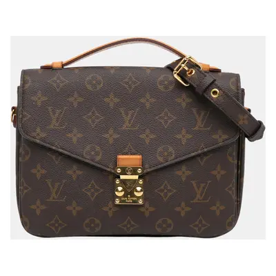 Louis Vuitton Brown Monogram Pochette Metis