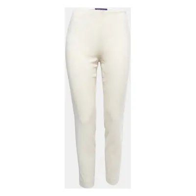 Ralph Lauren Off White Wool High Waist Trousers