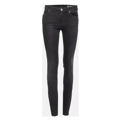 Versace Collection Black V Studded Denim Slim Jeans Waist 26"