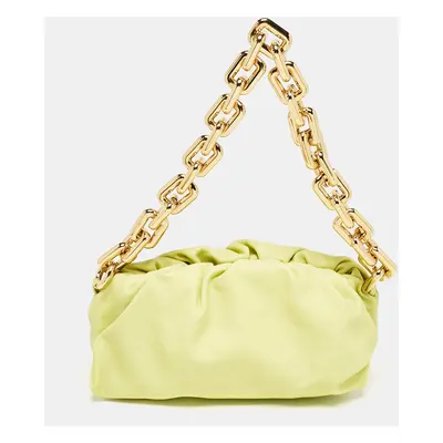 Bottega Veneta Light Green Leather The Chain Pouch Bag