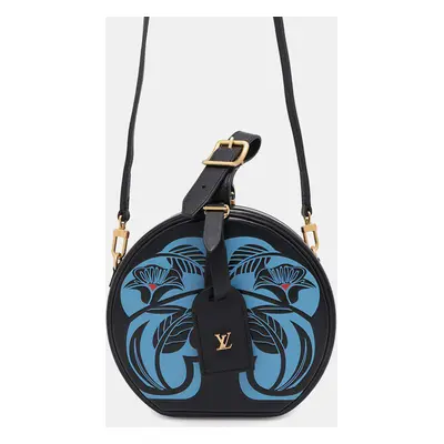 Louis Vuitton Noir Leather Petit Boite Chapeau Handbag