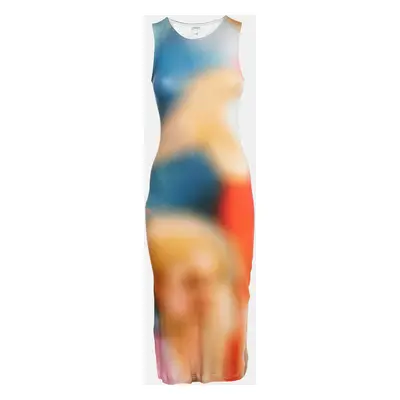 Loewe Multicolor Rib Knit Sleeveless Tank Dress