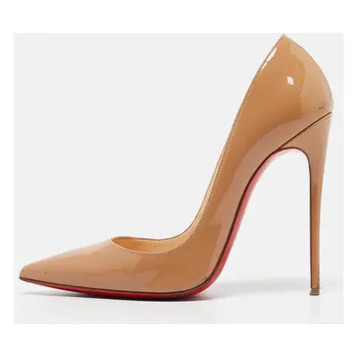 Christian Louboutin Beige Patent Leather So Kate Pumps Size