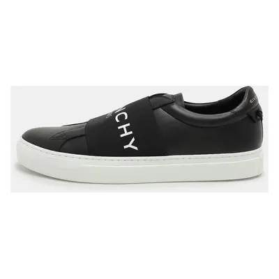 Givenchy Black Leather Urban Street Slip On Sneakers Size