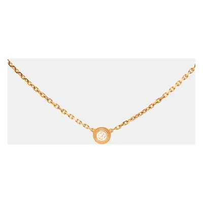 Cartier d'Amour Diamond 18k Rose Gold Model Necklace