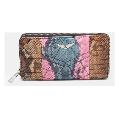 Zadig & Voltaire Multicolor Zip Around Continental Wallet