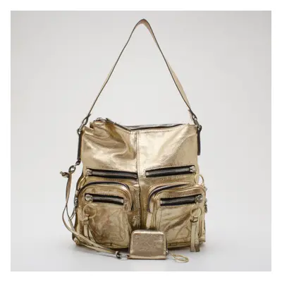 Chloe Metallic Gold Large Shoulder Bag