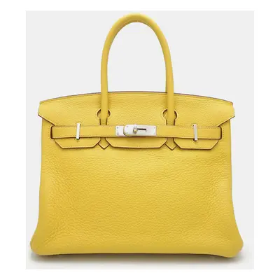 Hermes Yellow Togo Leather Birkin Handbag