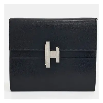 Hermes Black Leather Synetic Togo bag