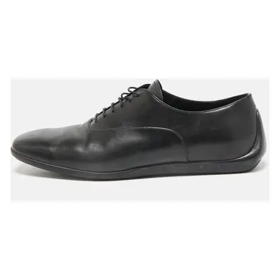 Prada Black Leather Lace Up Derby Size